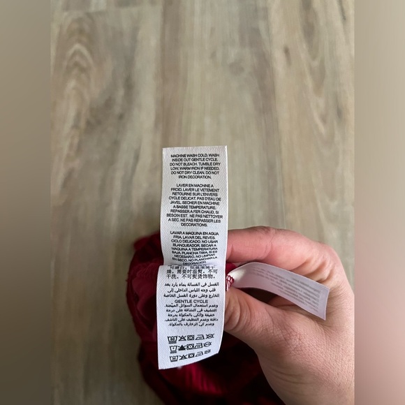 Peek Baby Red Velour Pants - Size 12-18 months - Picture 4 of 5